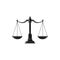 Themis scales isolated symbol of law and justice