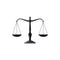 Themis scales isolated symbol of law and justice