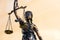 Themis statue in bronze - lady justice