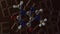Theobromine or xantheose molecule on top of chocolate bars