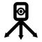 Theodolite survey equipment for measurements on tripod geodetic device tacheometer research level instrument geodesy tool icon