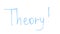 Theory exclamation written on glass, scientific developing, business innovations