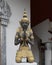 Thepenom Thai angel statue at the entrance to the Buddhist Center of Dallas, Texas.