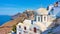 Thera town in Santorini island