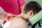 Therapeutic back massage