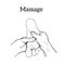 Therapeutic manual massage. Medical therapy