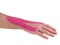 Therapeutic treatment of wrist with kinesio tex tape.