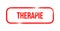 therapie - red grunge rubber, stamp