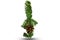 There is flying Christmas tree branch with cone on the white background. Merry Christmas. Happy New Year 2020