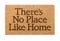 There Is No Place Like Home Welcome Mat On White