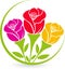 There roses logo