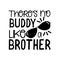 There`s no buddy like brother- positive text, with sunglasses.