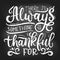 There is always something to be thankful for