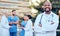 Theres nothing you cant fix with a smile. Shot of a mature male doctor standing with her arms crossed in the city.