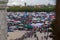 theresienwiese, munich, germany, 2019 april 27: view over the Jumble sale, flea market in bavaria at the theresienwiese in munich