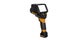 Thermal imager on a white background. device for monitoring the temperature distribution of the investigated surface