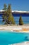 Thermal pool & Yellowstone Lake