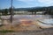 A thermal pool at yellowstone park.