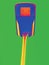 Thermal radiation. Thermovision scan of street lamp pole