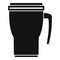 Thermo cup icon, simple style