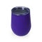 Thermo mug dark purple on a white background for coffee and tea.