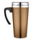 Thermo mug mockup. Travel coffee cup. Metal flask