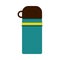 Thermo mugs flat style, Thermos flask vector flat icon style illustration