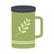 Thermo mugs flat style, Thermos flask vector flat icon style illustration