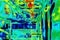 Thermographic image of the plant