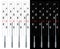 Thermometer black and white for measuring body temperature. Celsius measurement scale.