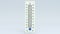 Thermometer with blue indicator shows slowly decreasing temperature.