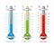 Thermometer Blue Red Green
