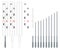 Thermometer constructor for measuring body temperature. Celsius measurement scale.