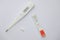 thermometer, drug and antigen test of COVD-19