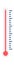 Thermometer flat icon Control temperature