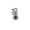 Thermometer flat icon vector illustration