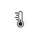 Thermometer flat icon vector illustration