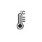 Thermometer flat icon vector illustration