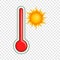 Thermometer icon, cartoon style