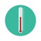 Thermometer icon. illustration of red thermometers , flat style, EPS10.