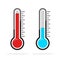 Thermometer icon. Vector illustration.
