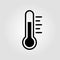 Thermometer icon vector illustration on gray background