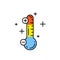 Thermometer line icon