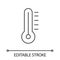 Thermometer linear icon