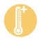 Thermometer temperature measure fill style