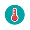 Thermometer temperature measure isolated icon