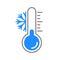 Thermometer vector snow cold temperature icon