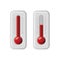 Thermometers Icons With Different Levels. Vector