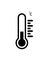 Thermometers measuring. heat and cold, vector illustration icon. Thermometer equipment showing hot or cold weather