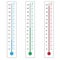 Thermometers on white background vector